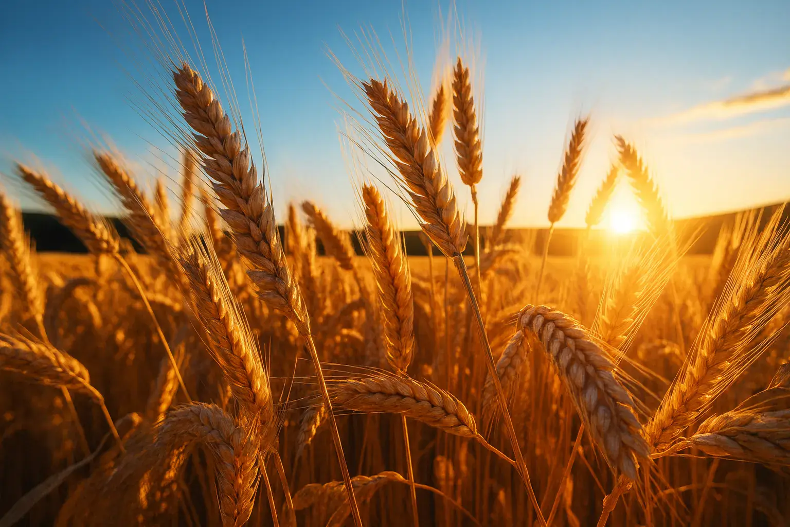 Campo di grano maturo, simbolo delle superfici ammissibili dichiarate nella Domanda Unica PAC e collegate ai diritti all'aiuto